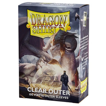 Dragon Shield 100 - Standard Deck Protector Outer Sleeves - Matte Clear